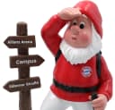 Gartenzwerg FC Bayern München oder Bergsteiger, handbemaltes Unikat Bild 1