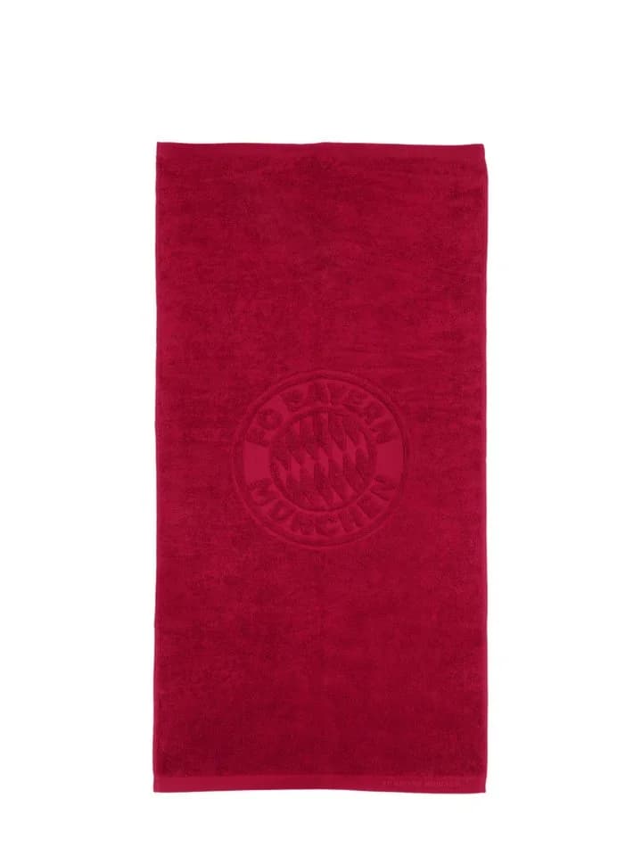 FC Bayern München Badetuch Bordeaux 100x50 cm 100% Baumwolle - Bild 2