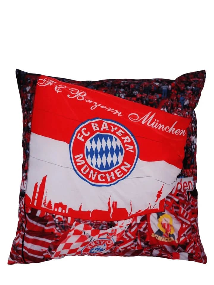 FC Bayern München Kopfkissen FC Bayern München I Kissen Fankurve 40x40 cm I Rot/Weiß - Bild 2