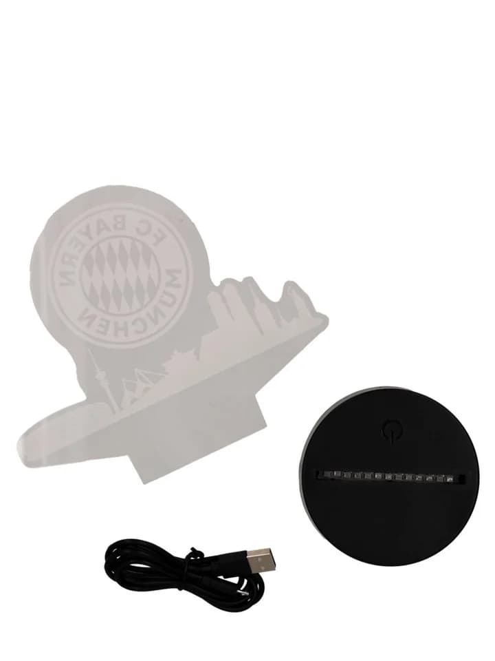 FC Bayern München LED Skyline Nachtlicht Rot USB - Bild 5