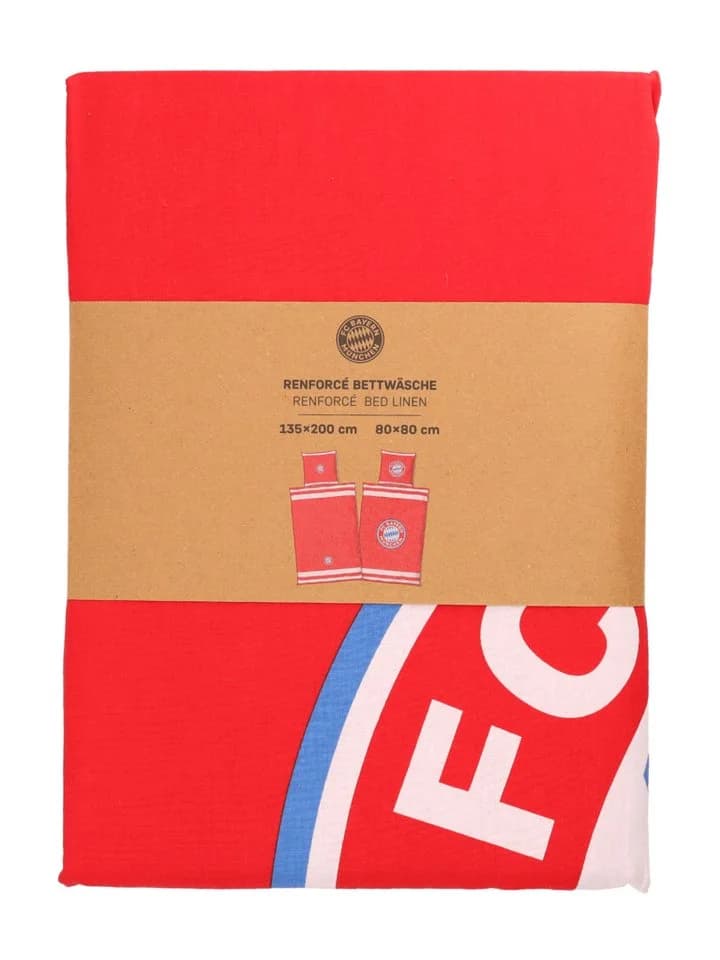 FC Bayern München Bettwäsche Rot 135x200 cm Baumwolle - Bild 3
