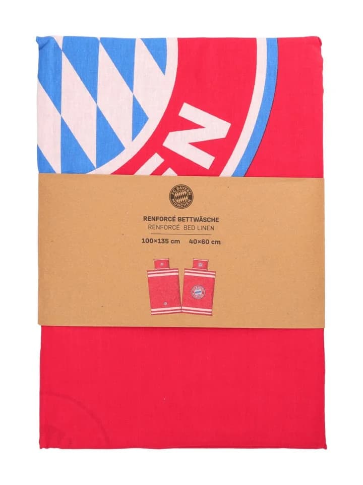 FC Bayern München Baby Bettwäsche Rot 100x135 cm Baumwolle - Bild 3