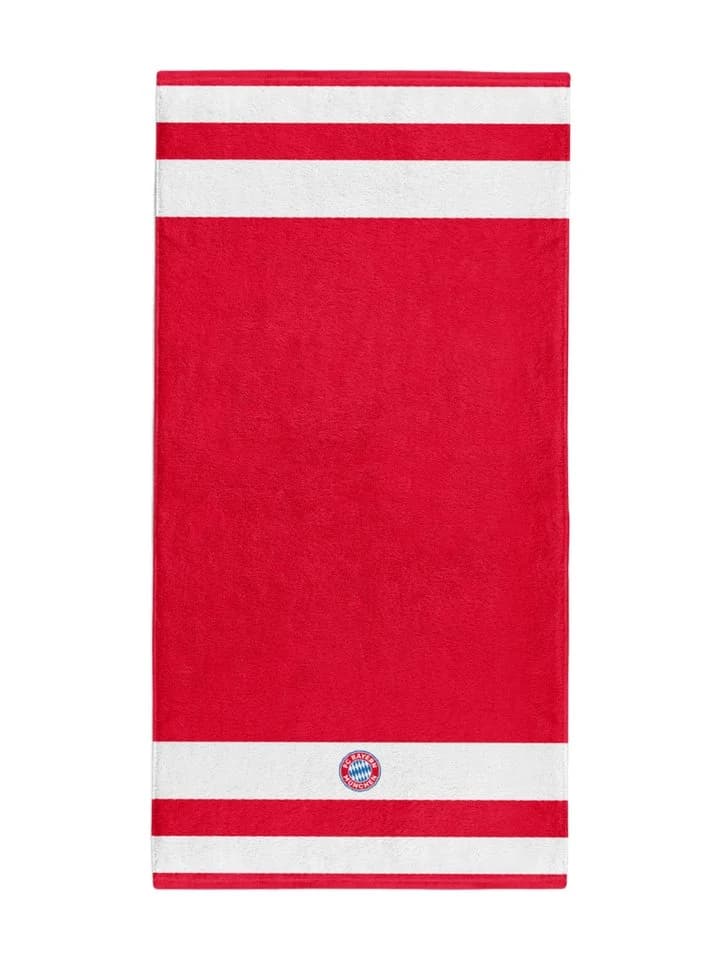 FC Bayern München Badetuch Rot 100x50 cm Baumwolle - Bild 2