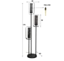 famlights Stehlampe Orson Altsilber E27 3-flammig Bild 5
