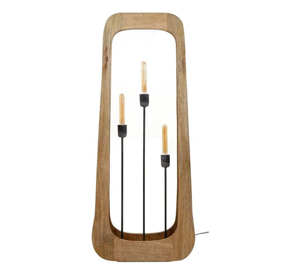famlights Stehlampe Baila Natur E27 3-flammig Mangoholz - Bild 4