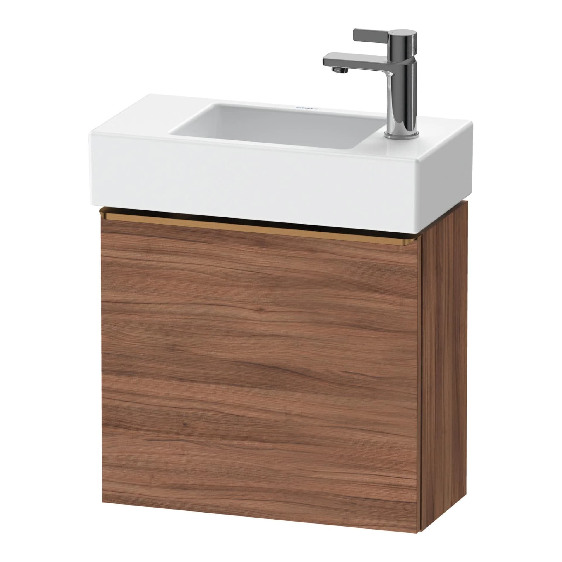 Duravit D-Neo Waschtischunterbau Nussbaum Matt Wandhängend