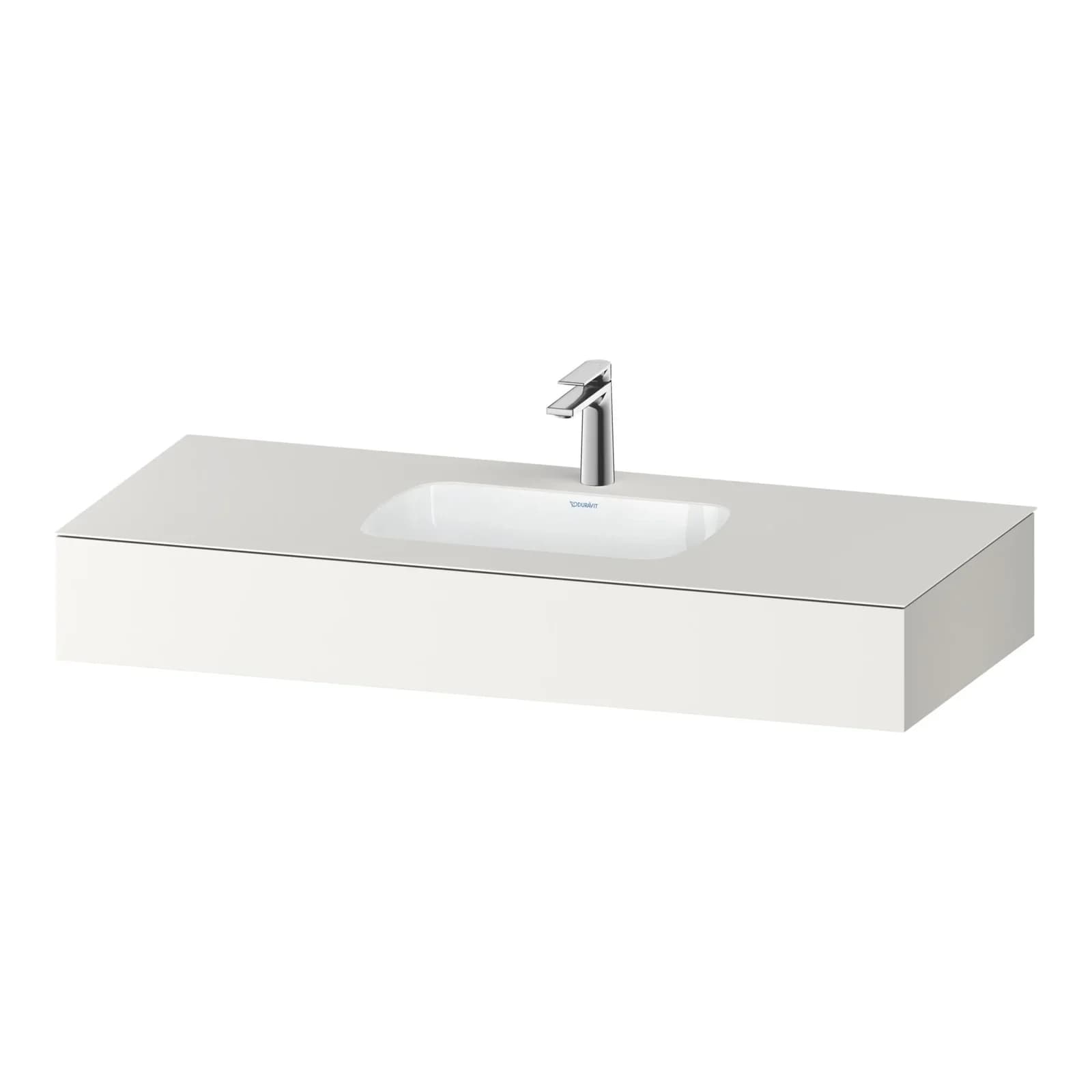 Duravit Qatego Einbauwaschtisch Weiß Supermatt 1200x550x170 mm