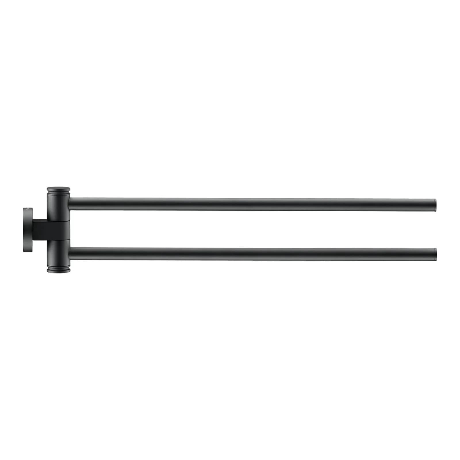 Duravit D-Code Handtuchhalter Schwarz Matt Zweiarmig Schwenkbar