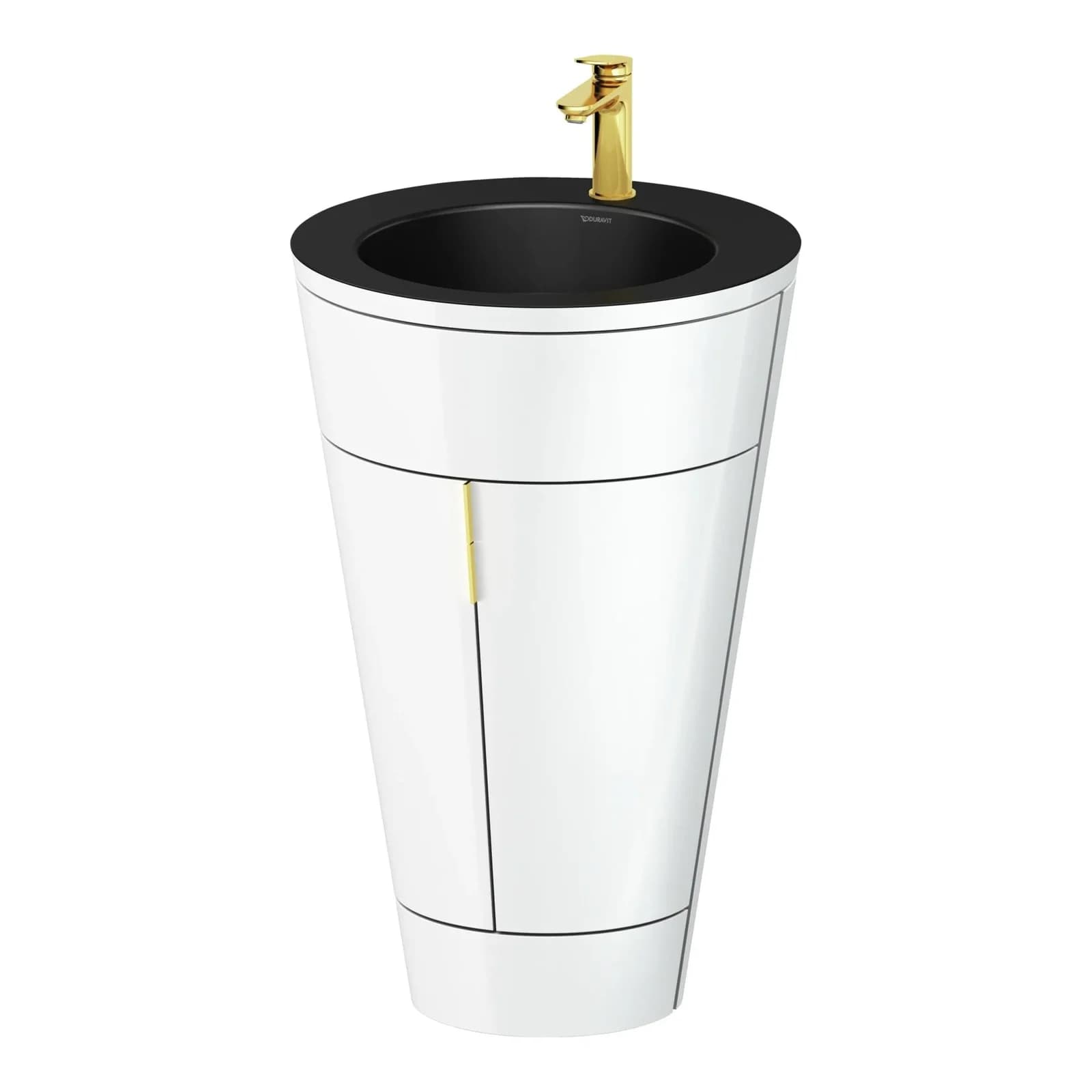 Duravit Starck 1,c-bonded Set S19514O34850000 Keramik Schwarz Matt, Gold