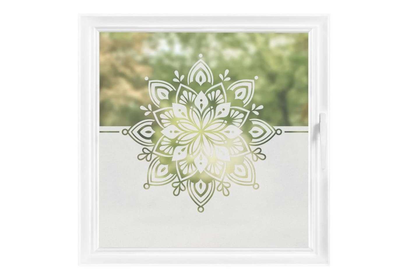 Bilderdepot24 Fensterfolie Mandala Motiv Statisch Haftend Blickdicht - Bild 2