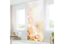 Bilderdepot24 Schiebegardine Orange Aquarell Rosen Klemm-System Bild 1