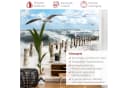 Bilderdepot24 Fototapete Strand Meer Absolut Sylt Vliestapete Matt Blau Bild 3
