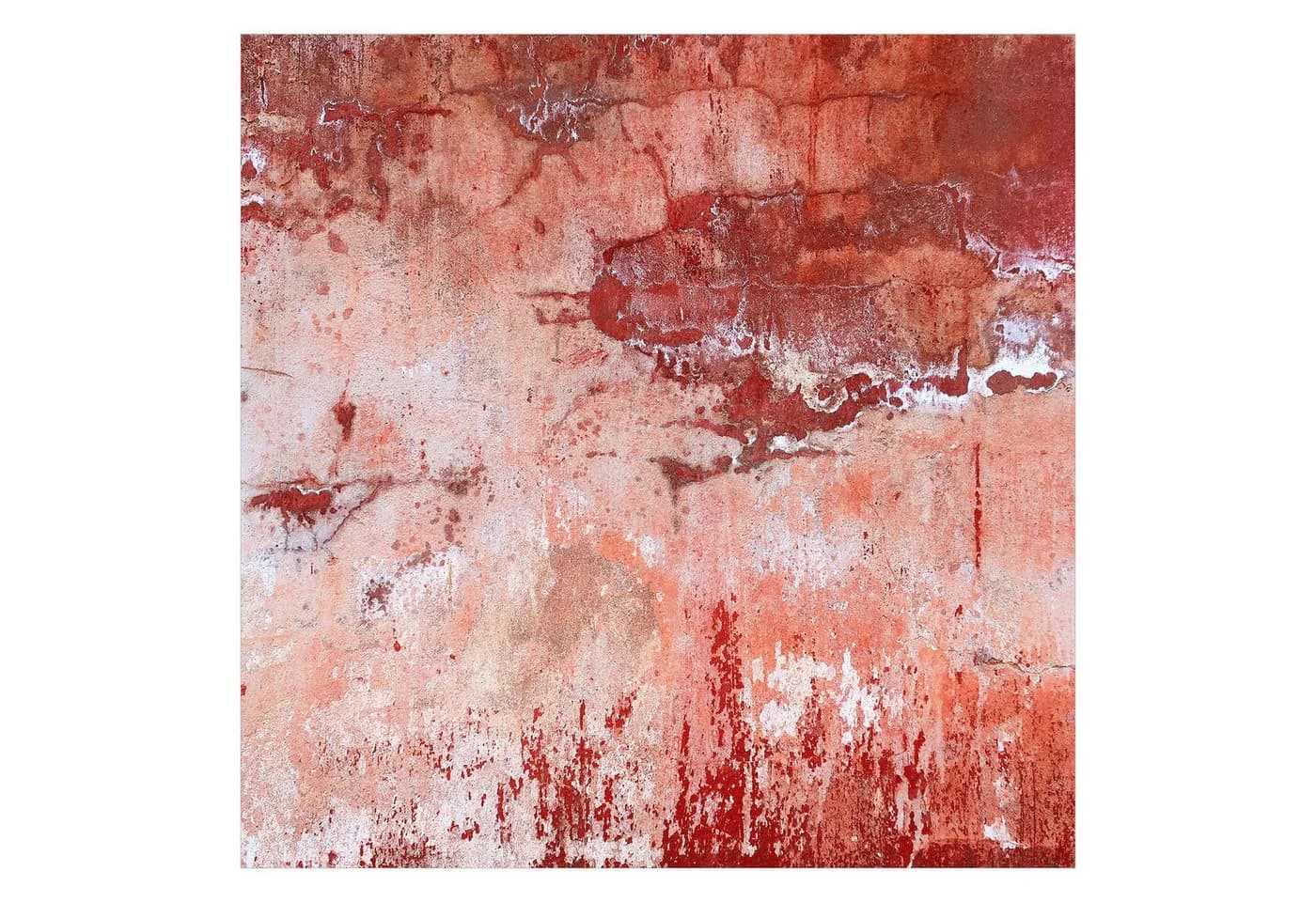 Bilderdepot24 Vliestapete Beton Grunge Rot Grau Industrial