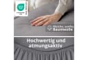 DecoHomeTextil Spannbettlaken Premium Jersey Grau 100% Baumwolle Bild 3