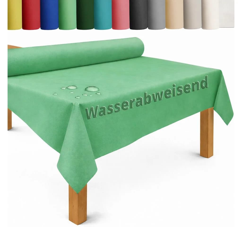 DecoHomeTextil Vlies Tischdecke Rolle wasserabweisend Salbeigrün - Bild 2
