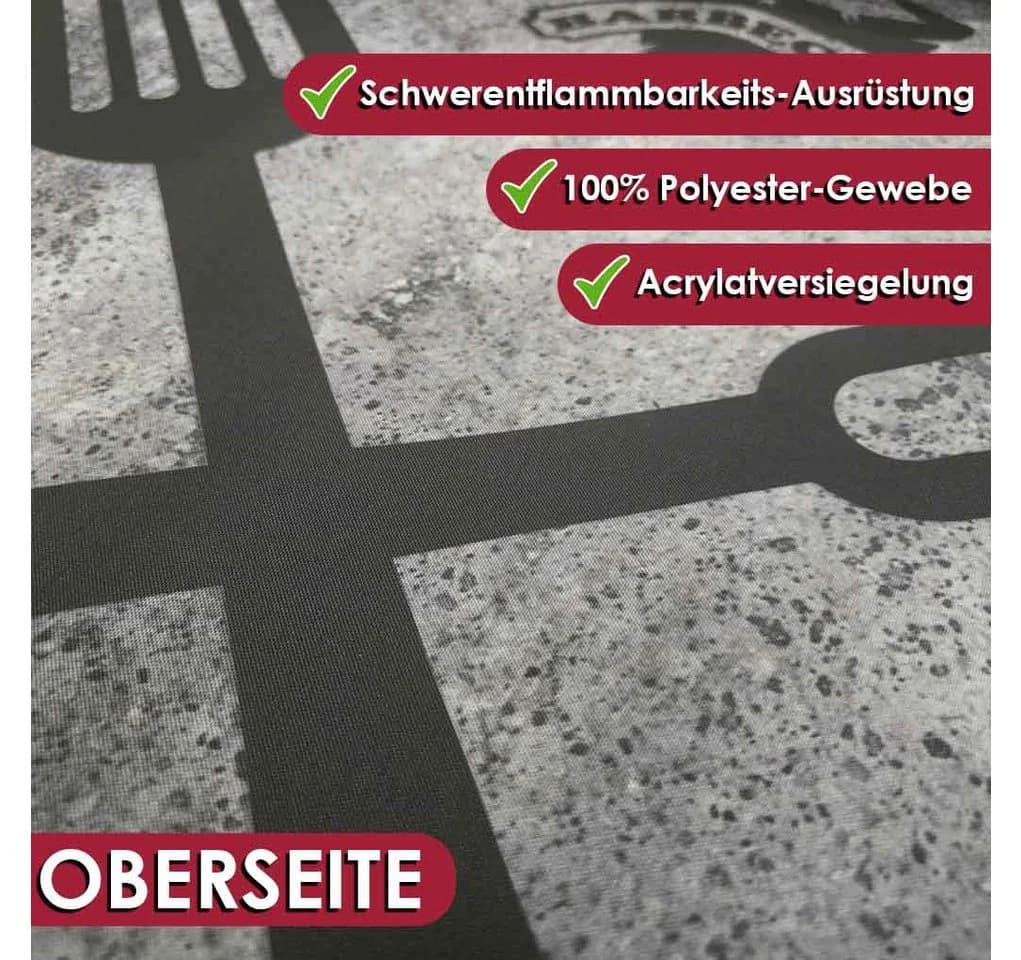 DecoHomeTextil Grillmatte Bodenmatte mit Anti-Rutsch-Funktion