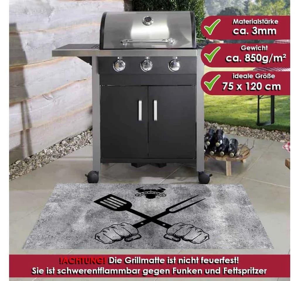 DecoHomeTextil Grillmatte Bodenmatte mit Anti-Rutsch-Funktion - Bild 3