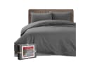 DecoHomeTextil Bettwäsche Set Grau Uni mit Reißverschluss Polycotton Bild 2