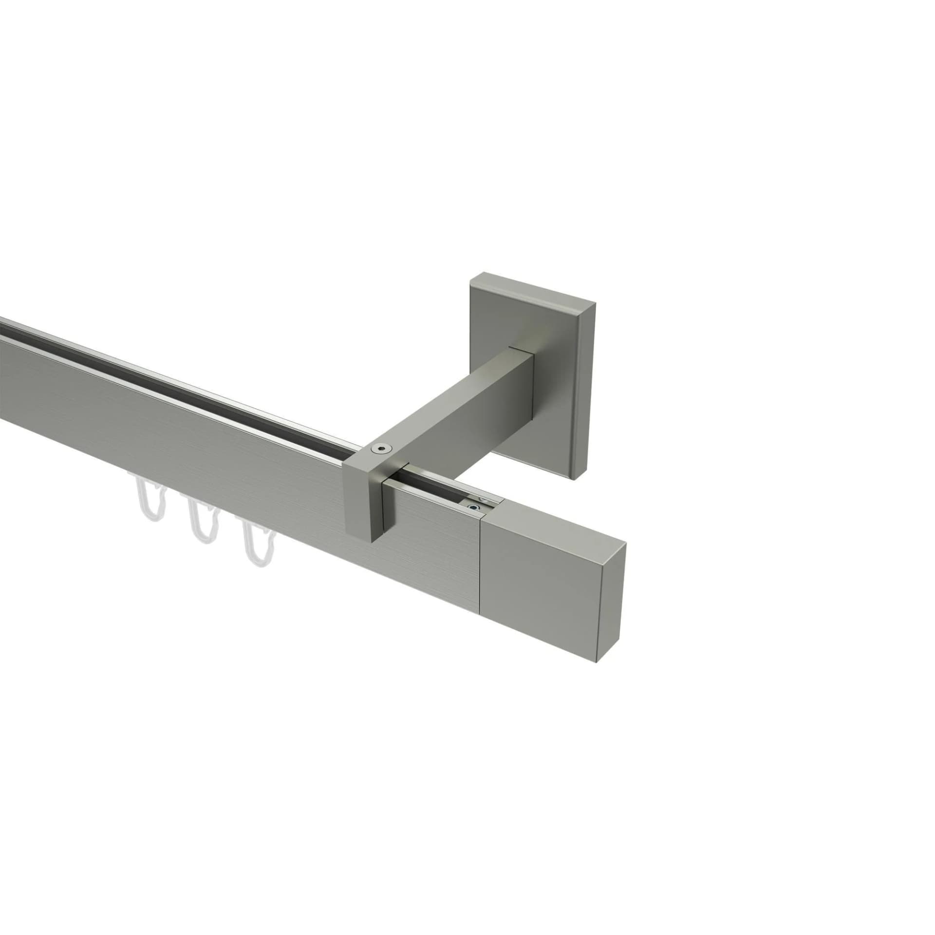 Gardinenstange Innenlauf Smartline Lox 240 cm Edelstahl-Optik