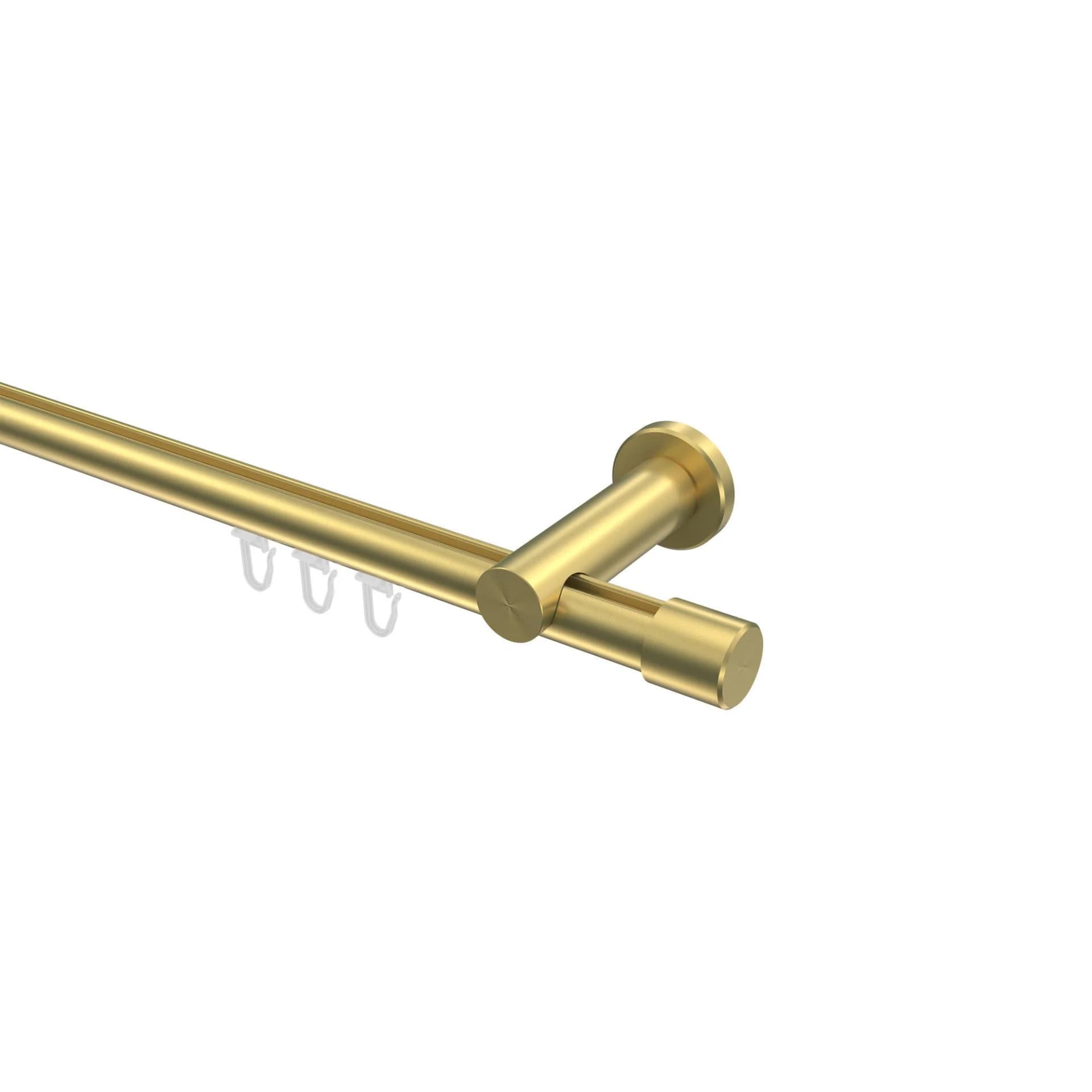 Gardinenstange Innenlauf Platon Santo 240 cm Messing-Optik