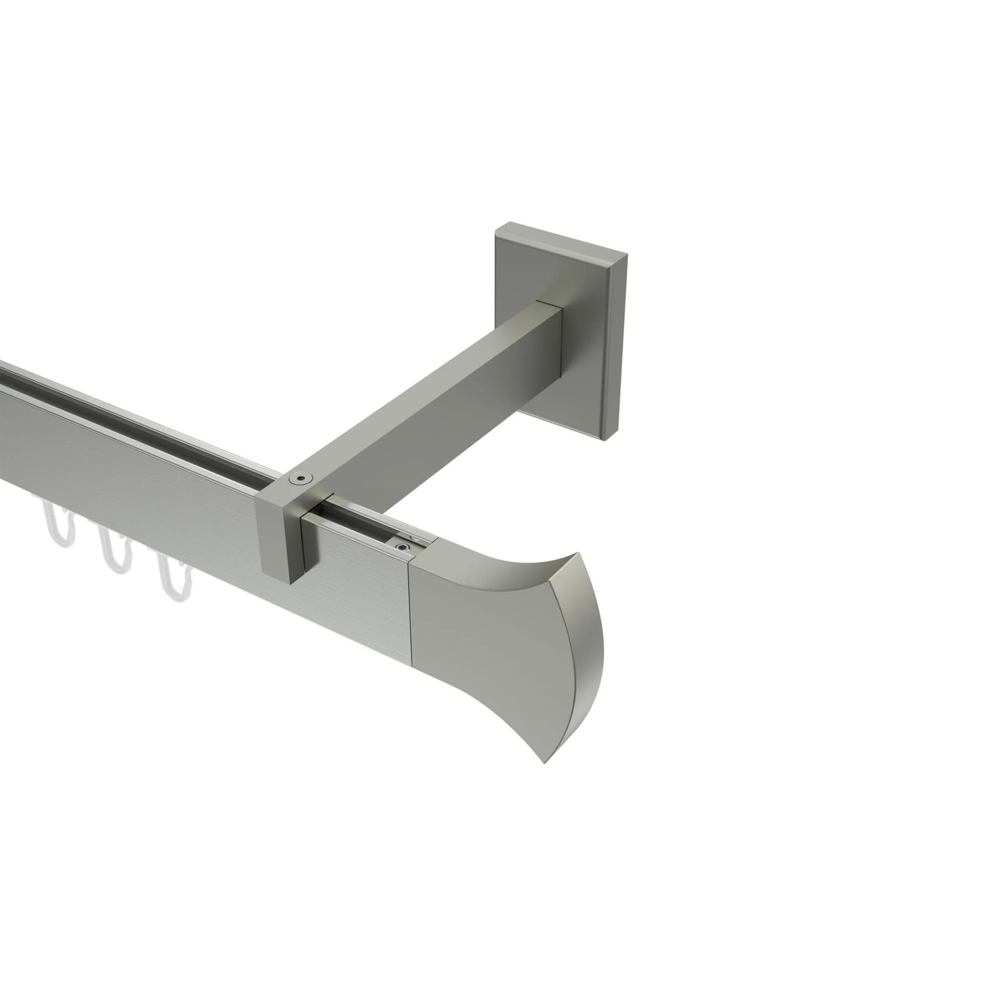 Smartline Conex Gardinenstange Innenlauf 140 cm Edelstahl-Optik