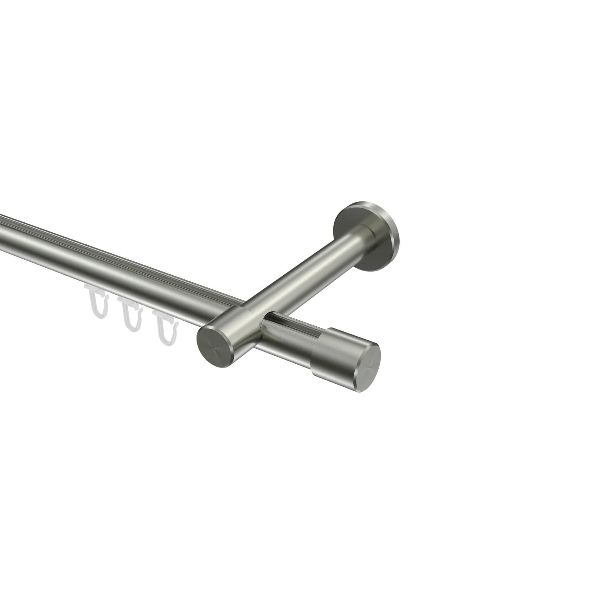 Gardinenstange Innenlauf Prestige Santo 180 cm Edelstahl-Optik