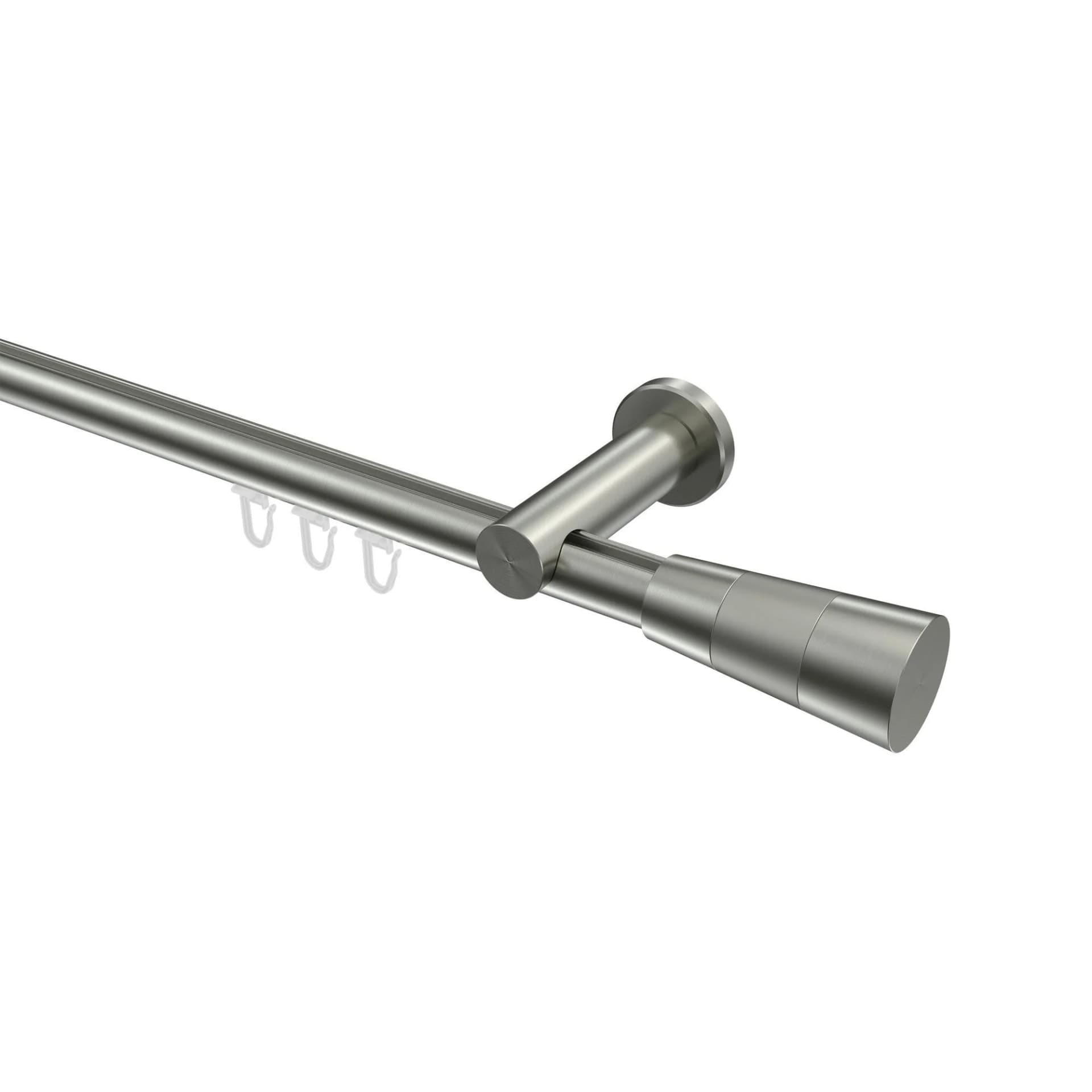 Gardinenstange Innenlauf Platon Tanara 600 cm Edelstahl-Optik