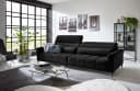 Iwaniccy Big-Sofa 2x elektr. Verstellung, 2 Kissen, Cord schwarz Bild 3