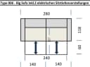 Iwaniccy Big-Sofa 2x elektr. Verstellung, 2 Kissen, Cord beige Bild 2