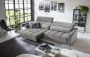 Iwaniccy Big-Sofa 2x elektr. Sitzverstellung, Cord silbergrau Bild 1