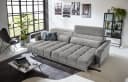 Iwaniccy Big-Sofa 2x elektr. Sitzverstellung, Cord silbergrau Bild 2