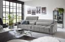 Iwaniccy Big-Sofa 2x elektr. Sitzverstellung, Cord silbergrau Bild 4