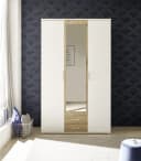 möbelando Kleiderschrank Hanau Weiß / Artisan Eiche 3 Türen 2 Schubladen Bild 1