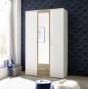 möbelando Kleiderschrank Hanau Weiß / Artisan Eiche 3 Türen 2 Schubladen Bild 2