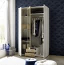 möbelando Kleiderschrank Hanau Weiß / Artisan Eiche 3 Türen 2 Schubladen Bild 3