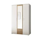 möbelando Kleiderschrank Hanau Weiß / Artisan Eiche 3 Türen 2 Schubladen Bild 5