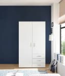 möbelando Kleiderschrank Harry Weiß mit 3 Schubladen und 2 Türen Bild 3