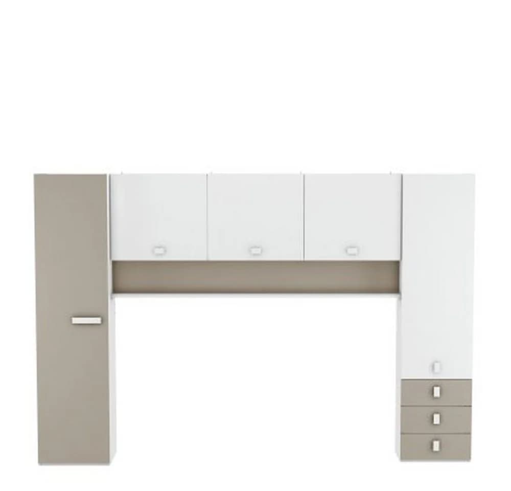 PREISBRECHER Kleiderschrank Tidy Weiß Ton Holzwerkstoff