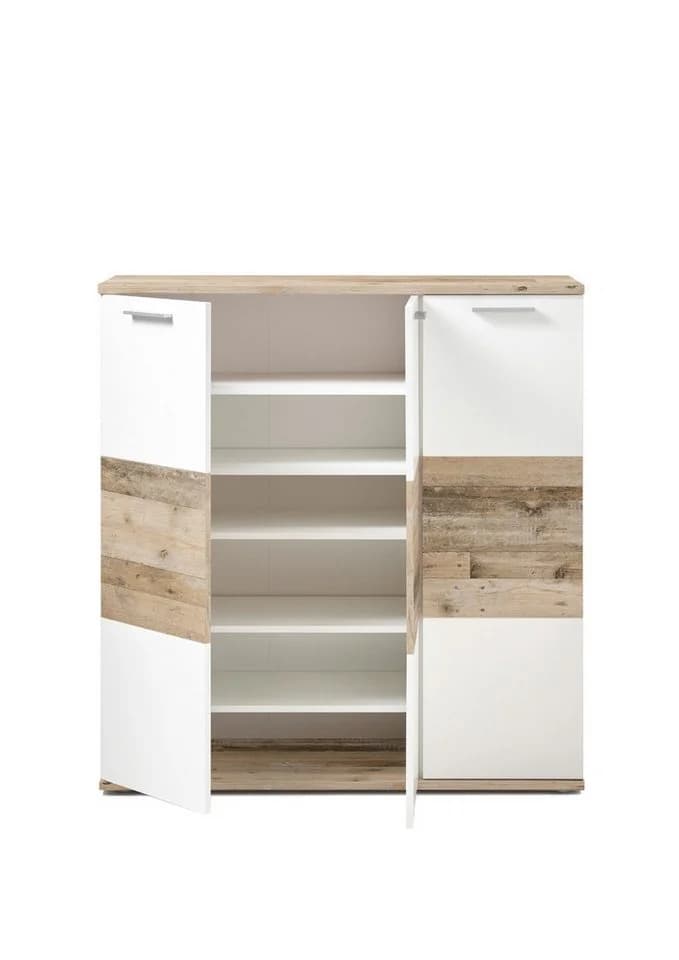 PREISBRECHER Schuhschrank Hugo Weiß Modern - Bild 4