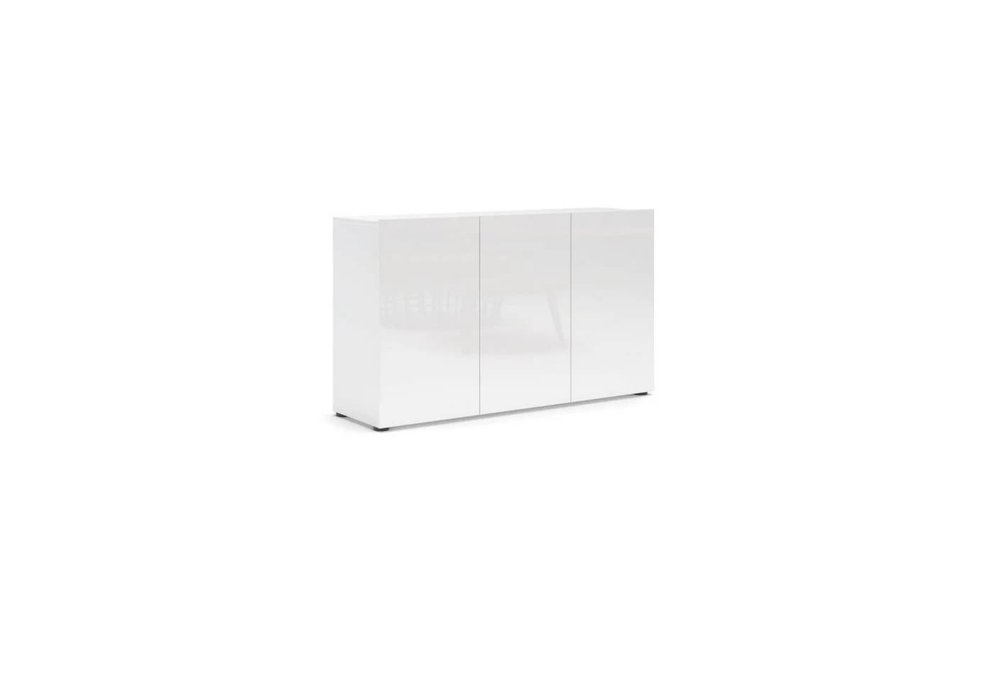 freiraum Sideboard Mister Weiß Lack Hochglanz