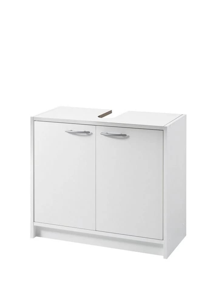 PREISBRECHER Waschbeckenunterschrank Smash Weiß Matt 2 Türen - Bild 2