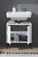 PREISBRECHER Waschbeckenunterschrank Lucera Weiß Loft-Stil Bild 1