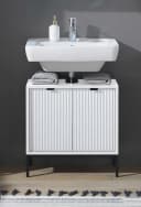 PREISBRECHER Waschbeckenunterschrank Lucera Weiß Loft-Stil Bild 2