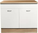 PREISBRECHER Spülenunterschrank Ailina Sonoma-Eiche Weiß Bild 2