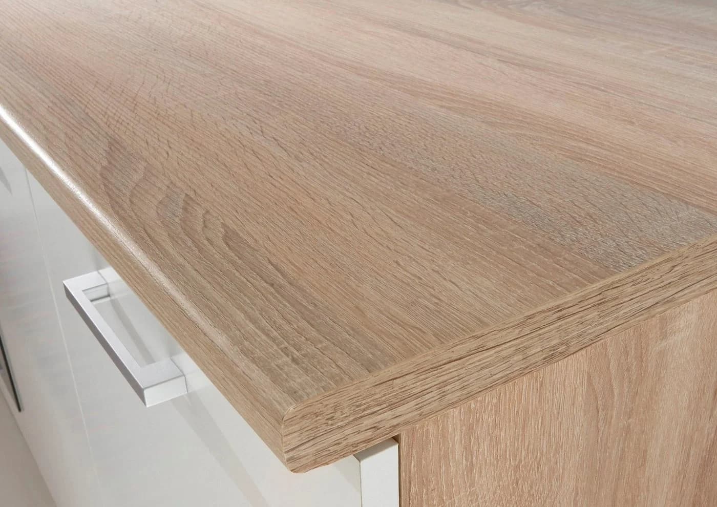 PREISBRECHER Spülenunterschrank Ailina Sonoma-Eiche Weiß - Bild 5