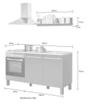 PREISBRECHER Küchenzeile Benedicto Anthrazit/Sonoma Holzwerkstoff Bild 4