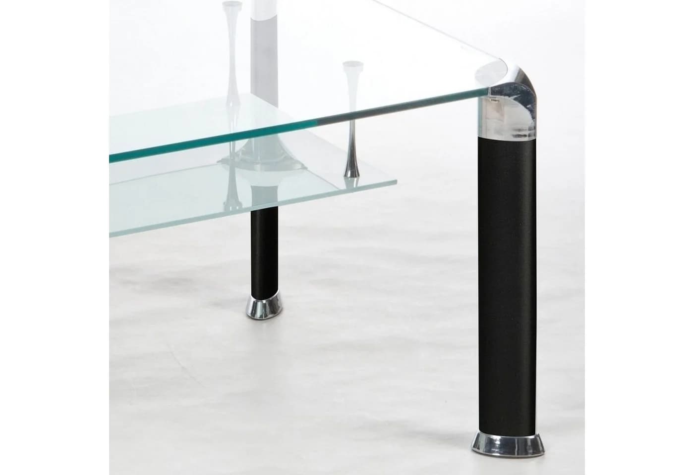 PREISBRECHER Wohnzimmertisch Alberto Glas Schwarz Modern - Bild 4