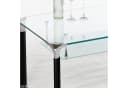 PREISBRECHER Wohnzimmertisch Alberto Glas Schwarz Modern Bild 5