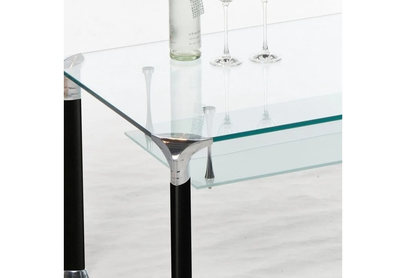PREISBRECHER Wohnzimmertisch Alberto Glas Schwarz Modern - Bild 5