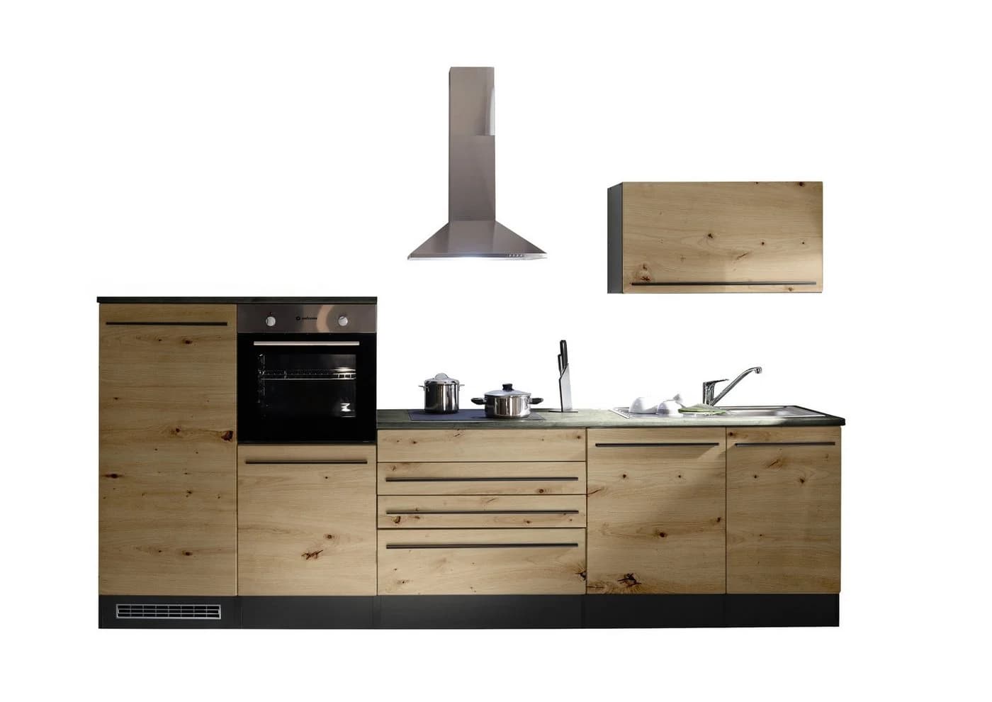 PREISBRECHER Küche Jazz 320x200x60 cm Anthrazit